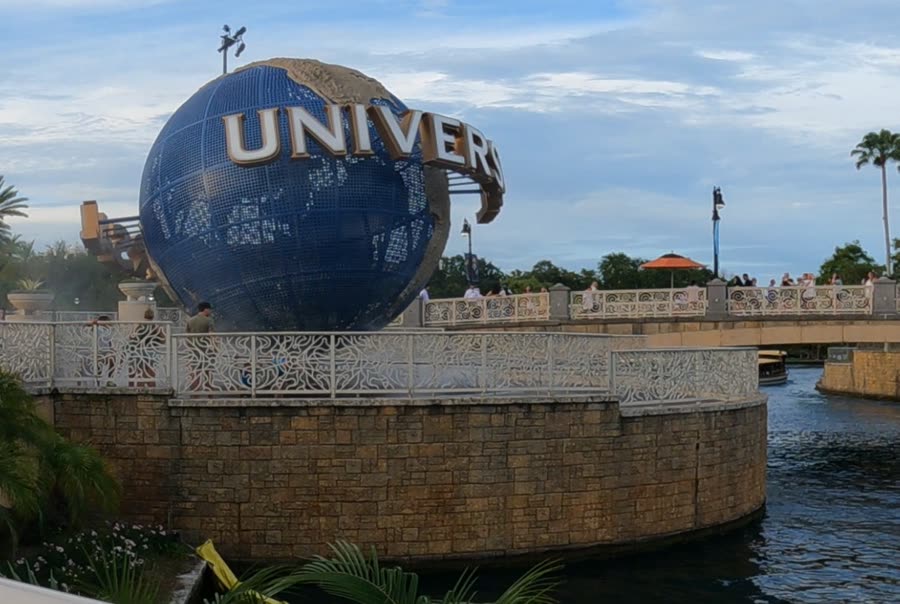 The Universal Studios globe